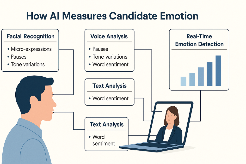 Technical methods AI uses to measure candidate emotional state