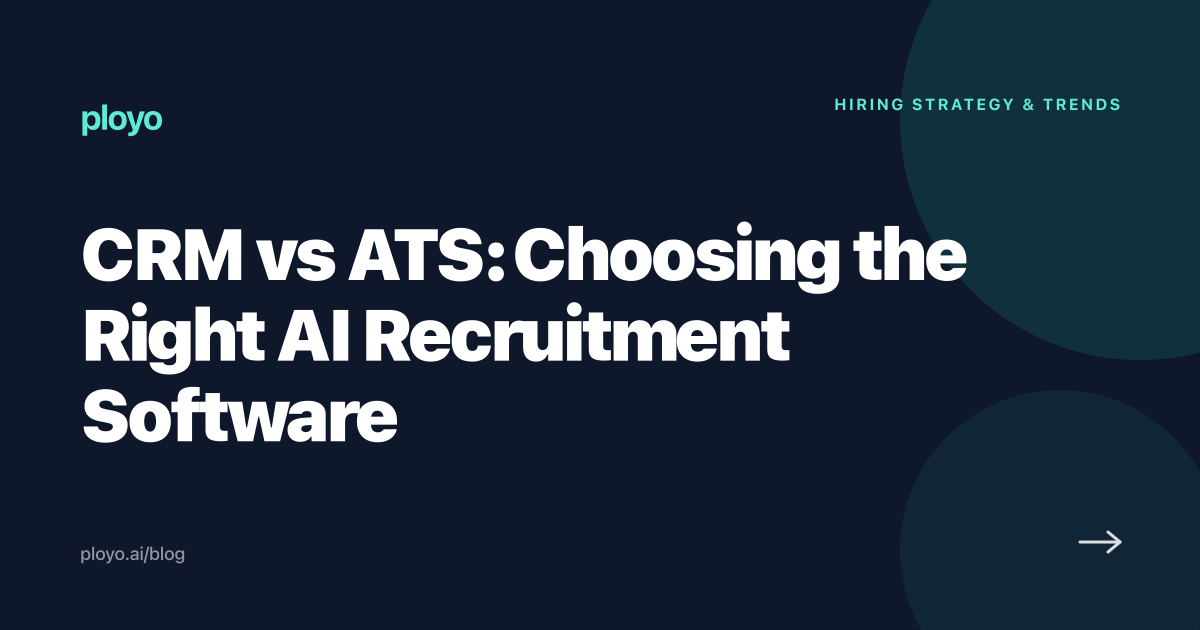 ATS vs recruitment CRM comparison for AI recruitment software
