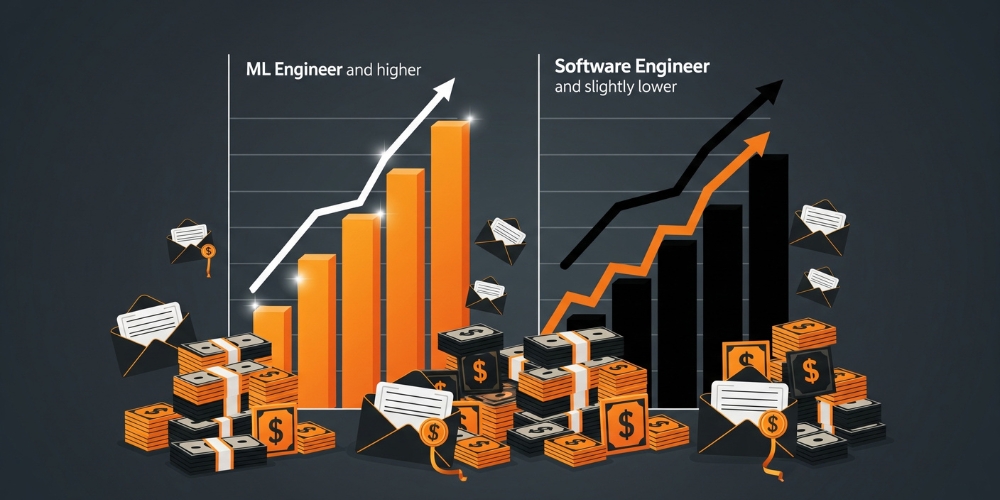 2026 ML engineer vs software engineer salary data
