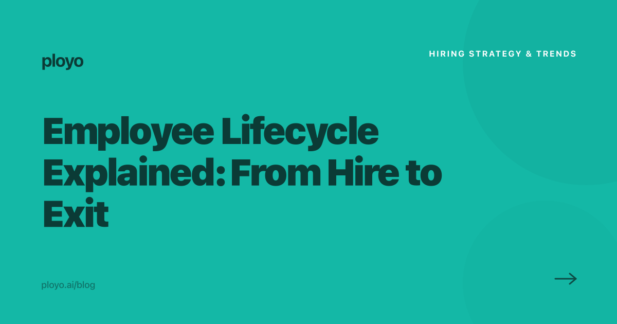 Employee lifecycle stages from hire to exit explained