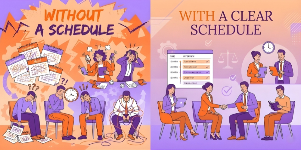 Why interview scheduling matters more than people realise