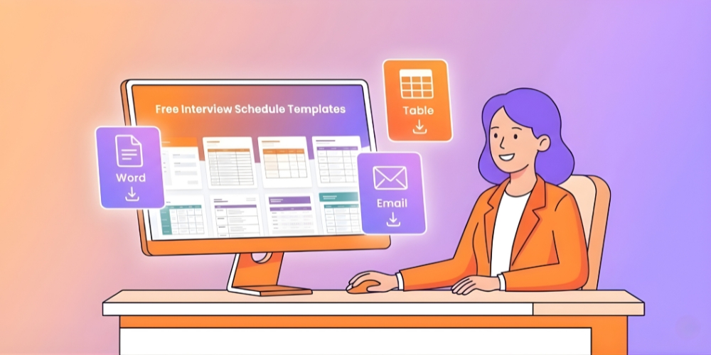 Free interview schedule templates ready to use