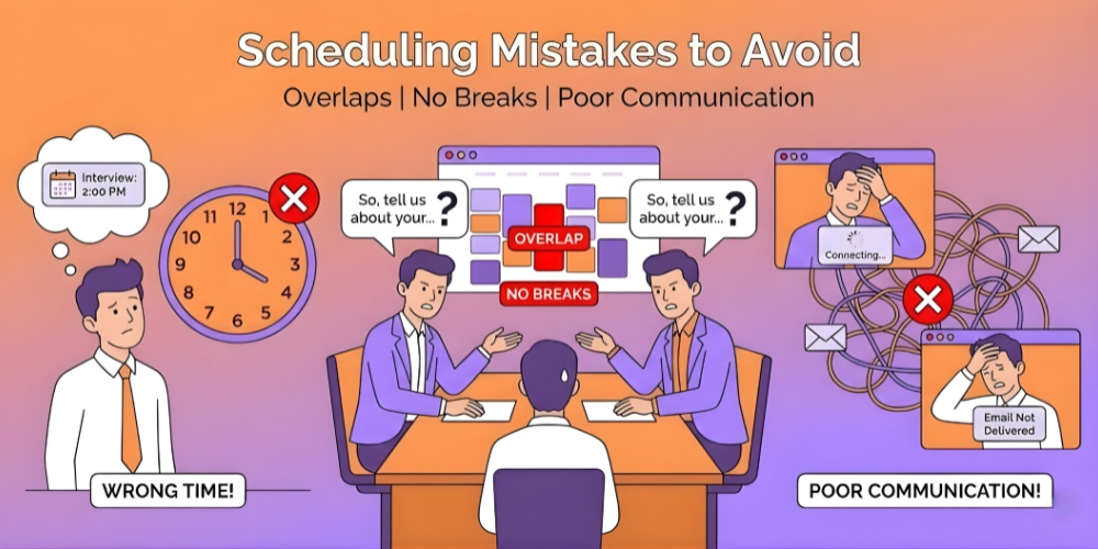 Common interview scheduling mistakes to avoid