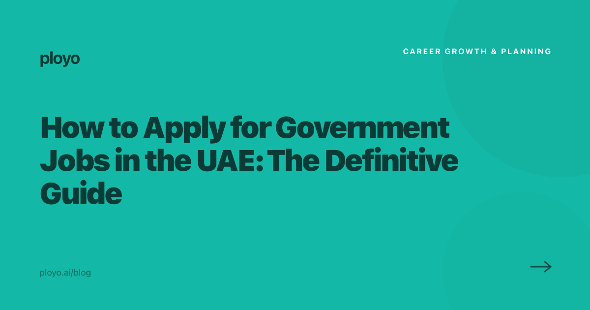 Applying for UAE government jobs guide