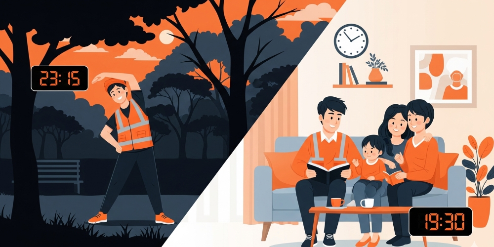 Long-term 12-hour shift strategies