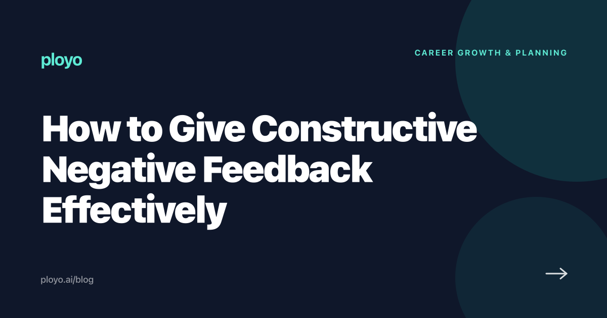 A manager delivering structured, calm constructive feedback in a one-on-one meeting