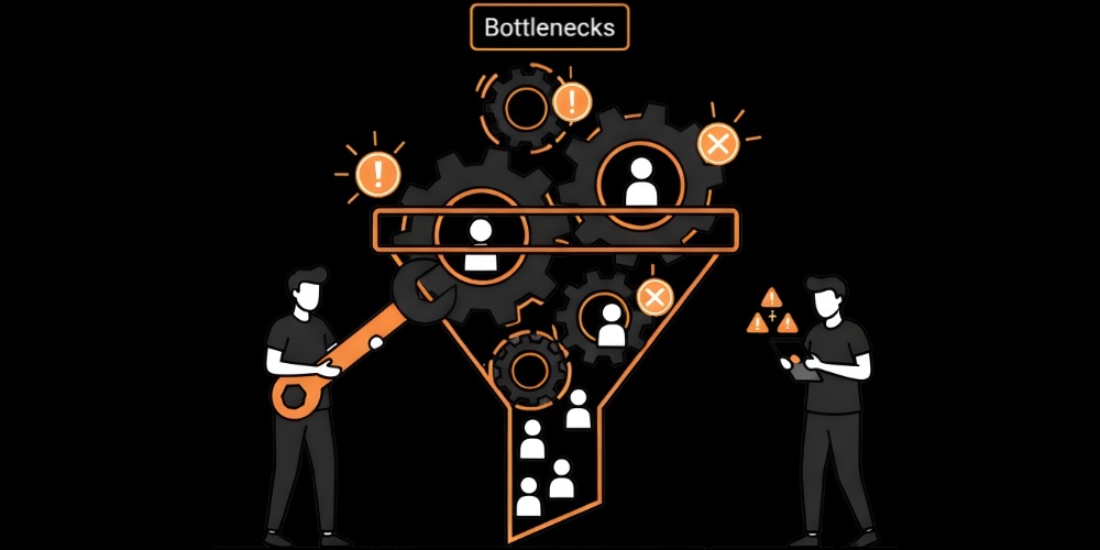 Common funnel bottlenecks