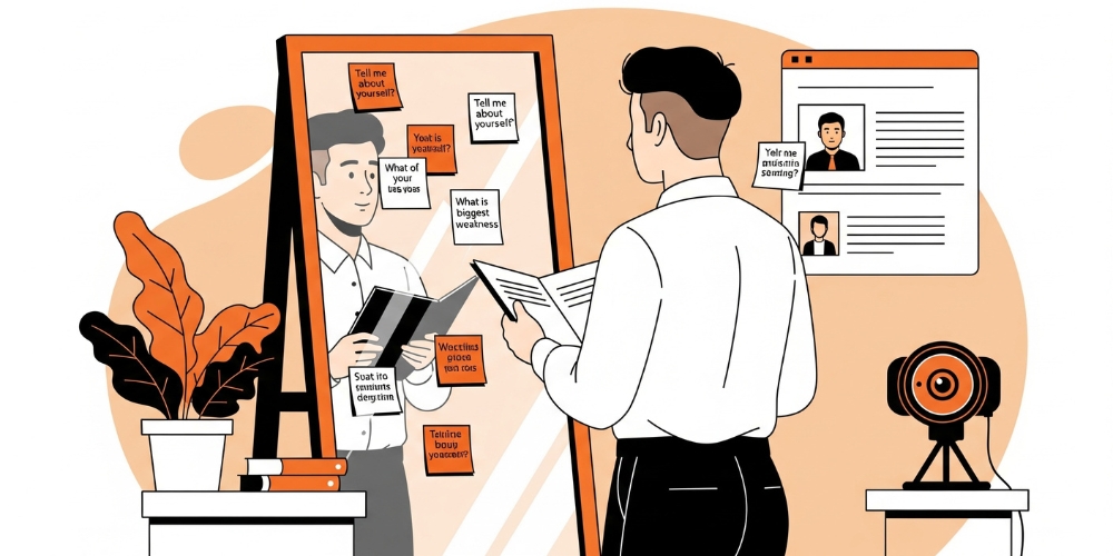 Practicing common interview questions