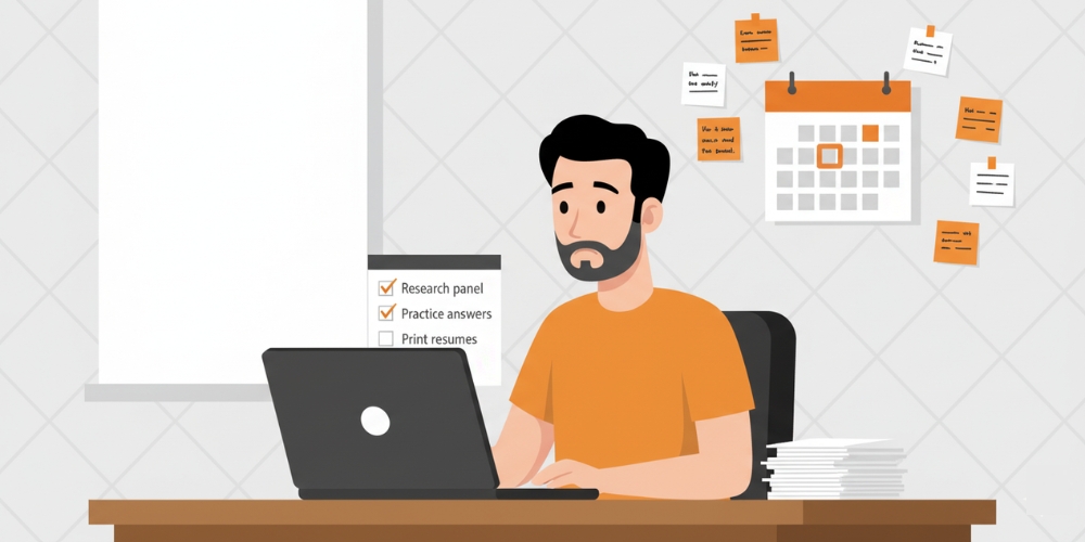 A structured preparation plan for a panel interview