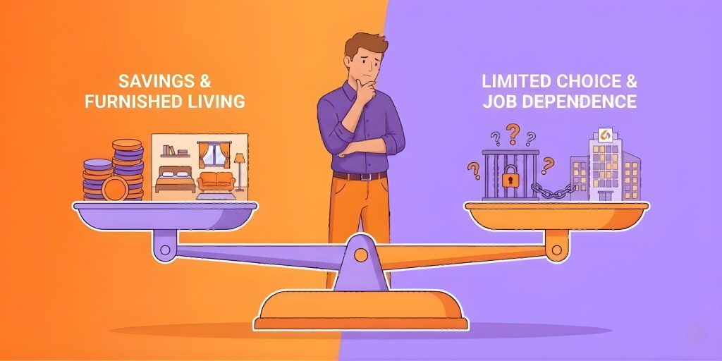 Pros and cons of employer housing