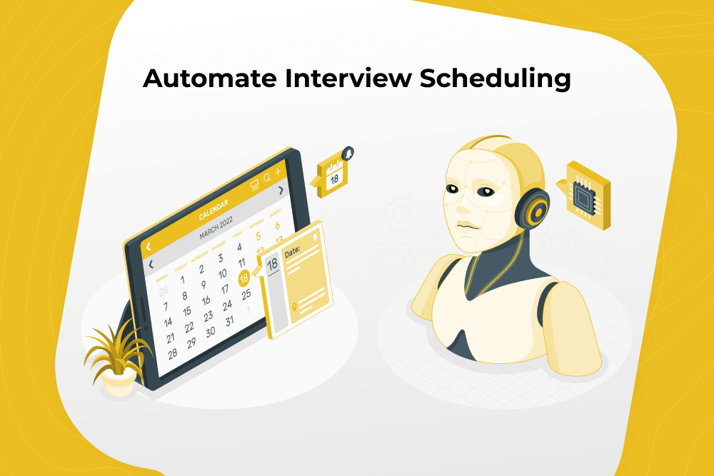 Self-serve interview scheduling reducing recruiter scheduling overhead