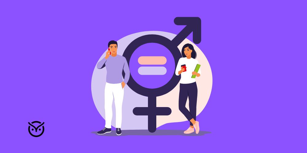 Illustration of equal opportunity hiring and balanced job description language